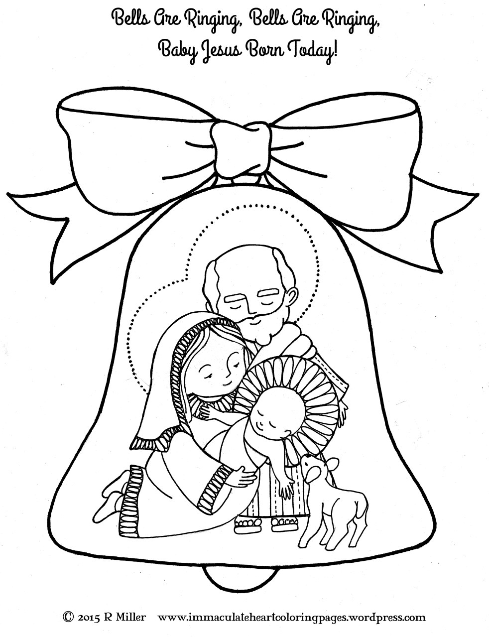 Immaculate Heart Coloring Pages - Catholic Christian Pages ...
