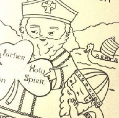 Saint Patrick coloring page from 33 Day Family Consecration Coloring Book © 2015 R Miller_1_1